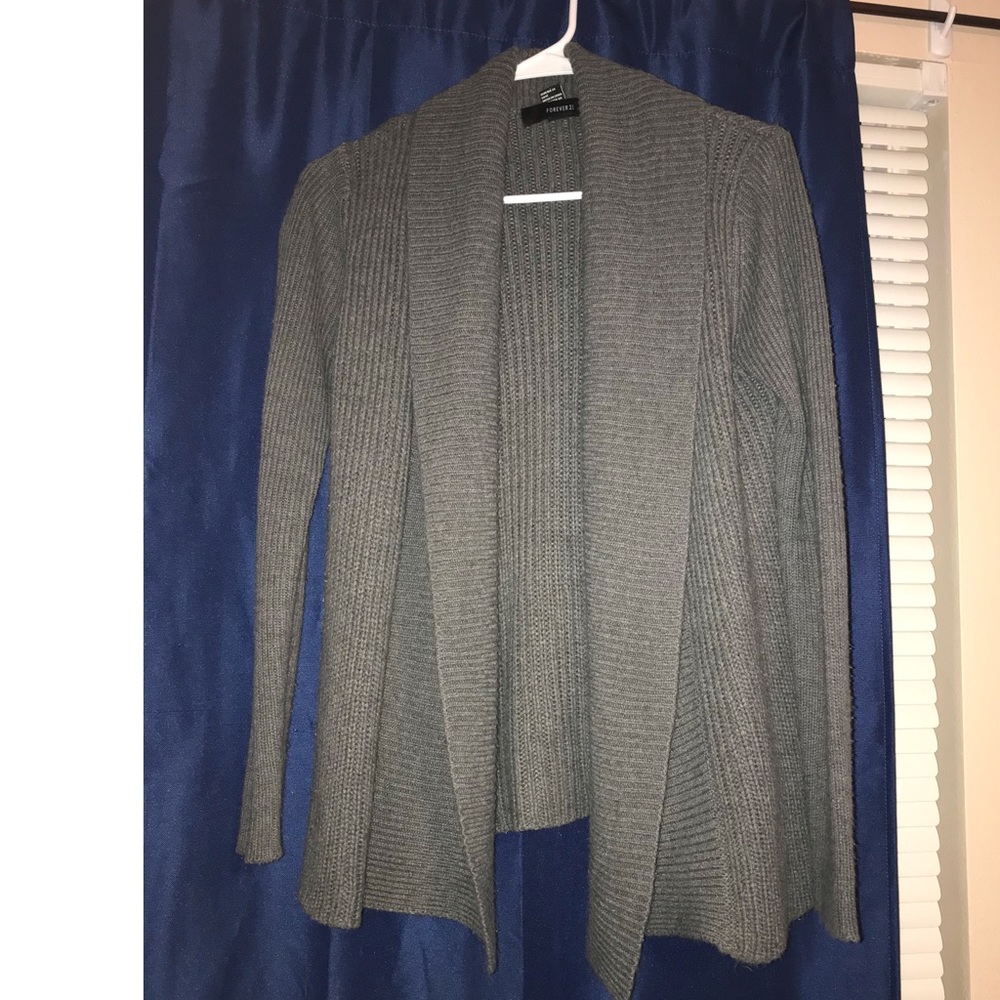 Grey forever 21 cardigan